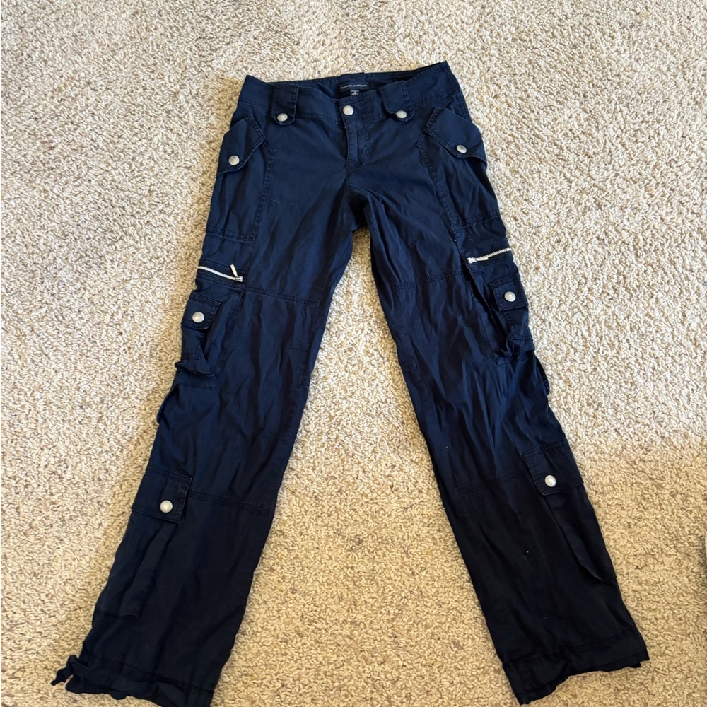 low rise cargo pants